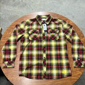 DC Red and Yellow Casual Button Down Shirt